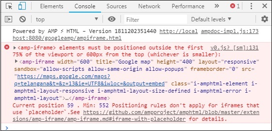 Google 放置了 Iframe