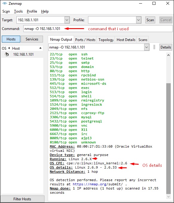 Nmap 输出