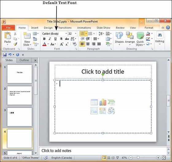 微软PowerPoint 2010