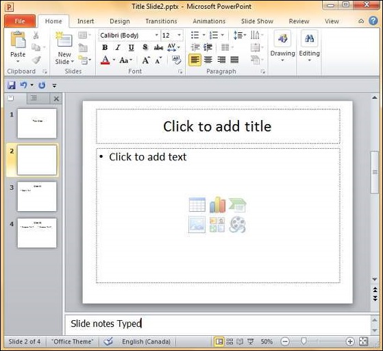 微软PowerPoint 2010